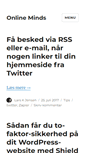 Mobile Screenshot of onlineminds.dk
