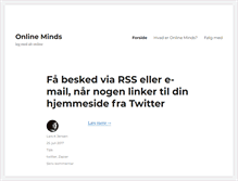 Tablet Screenshot of onlineminds.dk